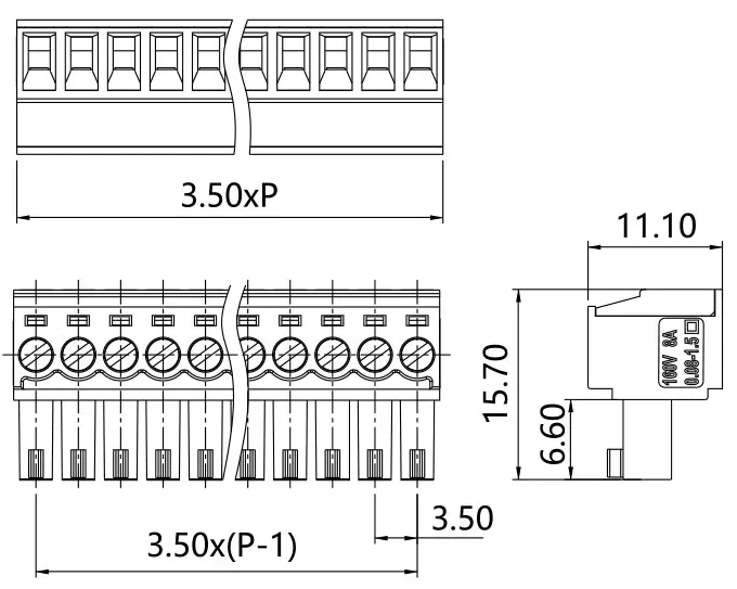 插拔式端子台-插头PG-350(图1)