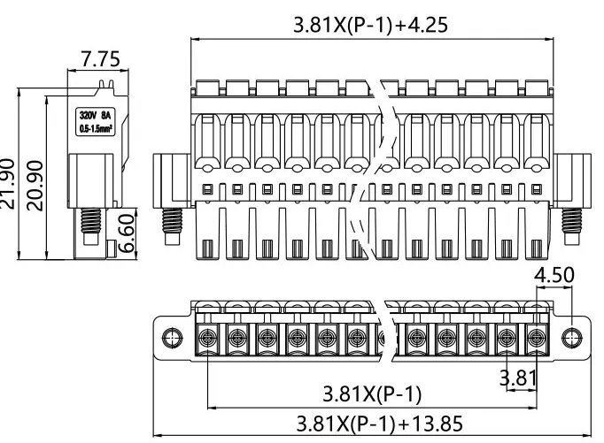插拔式端子台-插头LKPGF-381(图1)