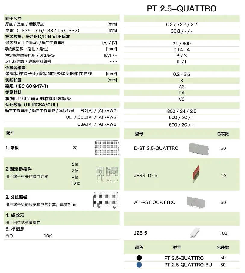 PT直插式系列PT 2.5-QUATTRO(图1)
