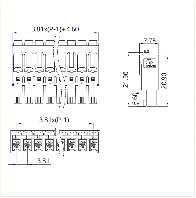 插拔式端子台-插头LKPG-381(图1)