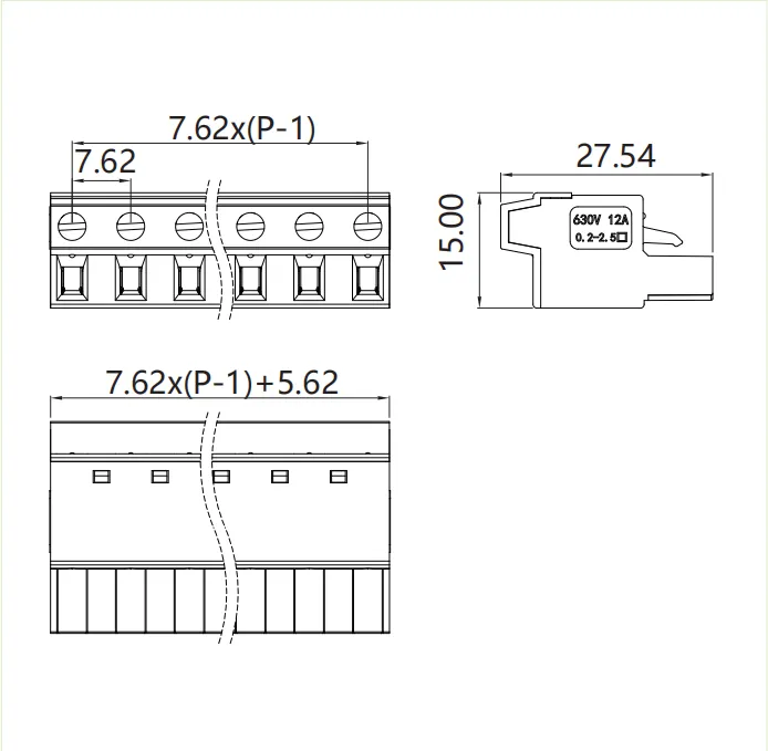 插拔式端子台-插头PG-762N(图1)