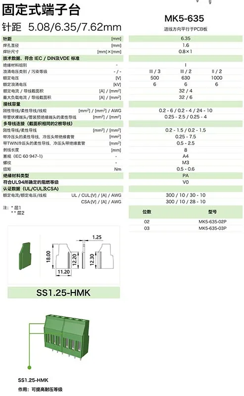 固定式端子台MK5-635(图1)